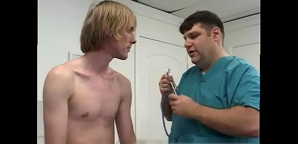  Doctor young boy exam gay porn and men play on Corey was pre-cumming